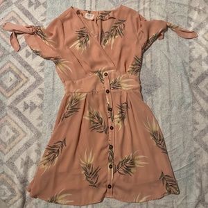 Pink/floral maxi dress